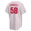 Maglia personalizzata Philadelphia Uomo donna Phillies 10 J.T.Realmuto 12 Kyle Schwarber 33 Edmundo Sosa 5 Bryson Stott 21 Garrett Stubbs 99 Walker Maglie da baseball