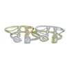 Bangle Iced Out Bling Vierkant Zirkonia Traan Vonken Geometrische Peer Cz Open Pasband Manchetarmband voor dames 231102