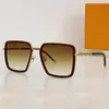 Oversized vierkant metalen luxe frame voor heren en dames designer zonnebrillen Z2212U met patroonverloop Lunettes voor vrije tijd vakantie wordt geleverd in een originele doos