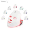 Massaggiatore viso Carica USB 7 colori Maschera LED Terapia Pon Ringiovanimento della pelle Anti Acne Rimozione delle rughe Cura schiarente 230403