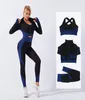 Set attivi 23 pezzi Set da yoga per donna senza cuciture Abbigliamento da palestra Reggiseno sportivo CamicieLeggings Vita alta Completo da allenamento Fitness Tuta da donna 20206181678