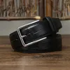 Belts Men Belt Cow Genuine Leather Pin Buckle Male Cinturones Para Hombre Mens 100 105 110 115 120 125