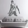 Adesivos de parede design CR7 papel de parede vinil faça você mesmo decoração para casa Cristiano Ronaldo decalque digital estrela de futebol quarto infantil jogador de futebol 230403