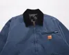 Herrjackor 2023 Clean Fit Men J97 Detroit Old Washing Multi Workwear Bomber Coats / Down Shirts Cotton Warm Winter #622