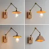 Lampada da parete in vetro nordico con montaggio a LED, lampada da bagno, testata del letto, candele, lettura a collo di cigno montata