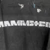 INS Summer Tide Brand German Chariot Band tryckt kort ärm Vintage tvättad begagnad t-shirt tee unisex