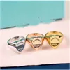 Dyih Band Rings Designer Ring Smycken vänligen återgå till New York Heart Women Mens Gold Silver Rose Color Gift Wrap GC2438
