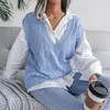 Suéteres femininos 2023 outono inverno mulheres camisola de malha colete casual sem mangas pullovers 231102