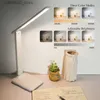 Desk Lamps Foldable Desk Lamps Stepless Dimmable Double Head Table Lamp for Home Office Reading Lighting 3 Color Modes PC Monitor Light Bar Q231104