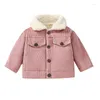 Giubbotti Autunno Inverno Moda coreana Casual Born Girl Boy Vestiti Warm Fleece Capispalla Giacca infantile Cappotto per bambini Abbigliamento per bambini BC757