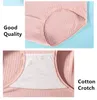 Women's Panties 3 Pieces/Set Large Size XL~6XL High Waist Cotton Underwear Women's Underwear Solid Underwear Stripe Underwear Breathable Underwear 4622 230403