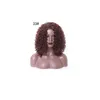 Perruque synthétique cheveux bouclés, mécanisme, bobine de vis en Fiber haute température 1BT33 # 1BT30 # 1BT0906 #