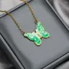 Pendentif Colliers 5pcs en acier inoxydable émail feuille fleur papillon charmes pendentifs pour bijoux à bricoler soi-même boucles d'oreilles faisant collier bracelet