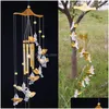 Decorative Objects Figurines Love Angel Cupid Wind Chime Tube Hanging Ornament House Warm Gift Home Decor Drop Dhsxa