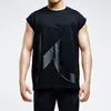 Tanques masculinos Tops 2023 Summer Street Sports Casual Sports Muscle Muscle Top Treinamento de ginástica masculina camiseta de basquete sem mangas