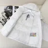 Boutique Down Jacket Diseñador de alta calidad Otoño e invierno Chaqueta de plumón con capucha de manga larga informal para mujer Espesada a prueba de frío y cálida para