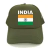 Bollkapslar Indien flaggbil trucker cap sommarmän cool coune country hatt baseball unisex utomhus nät nät