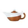 Teaware Sets Non-Heritage Handmade Bamboo Silk Buckle Porcelain Anti-Scald Dehua Tea Set Bright White Teapot Xi Shi Suit