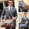 Aktentaschen Herren Leder Schwarz Aktentasche Business Handtasche Messenger Bags Männlich Vintage Umhängetasche Herren Große Laptop Reisetaschen XA177ZC 231102