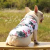 Hondenkleding 2023 Fashion cadeau voor huisdier zomerkleding Cool Beach Hawaiiaanse stijl kat shirt korte mouw kokosnootboomdrukdoek