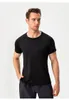 Classic Quick Drying T Shirt Men Short Sleeves Designer Breathable Outdoor Sports Running Trainning Fitness Top Tees Black White Casual Tshirts Size S-2XL for Male