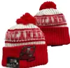 Tampa Bay Beanie TB Beanies SOX LA NY North American Baseball Team Side Patch Winter Wool Sport Knit Hat Pom Skull Caps A6