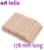 Artlalic 100pcs New 178mm Long Nail Art Design Orange Wood Stick Cuticle Pusher Remover Manicure Care Nail Tools Whole5050533