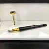 Ограниченная серия Ингрид Бергман подпись пера Черно -белая школьная ручка с бриллиантовой кепкой