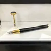 Limited Edition Ingrid Bergman Signature Pen Schwarz-weißer Schreibstift für Schule und Büro mit Diamantkappe