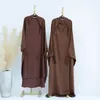 Ethnic Clothing Ramadan Eid Women Girl Kids Hijab Dress Hooded Abaya Muslim Prayer Garment Islam Saudi Arabic Robe Turkey Jilbab Kaftan