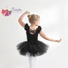 Dancewear Sparkle Ballet Tutu Skirt Artistic Gymnastics Mesh Girl Leotard Flutter Short Sleeve Ballerina Princess Dress Up Costume Korea 231102