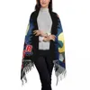 Scarves UFO Robot Grendizer With Actarus Scarf Wrap For Women Long Winter Warm Tassel Shawl Unisex Anime Manga