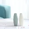 Вазы Геометрическая ваза для цветов Рифленый контейнер Минималистский скандинавский стиль Декоративный настольный орнамент для домашнего офиса