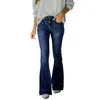 Jeans da donna Boot Cut Jean Pantaloni casual da donna Tasche Vita Pantaloni dritti blu Mid Classic M1 Denim