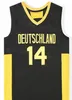 Filmer basket Deutschland tröjor 14 Dirk Nowitzki Shirt College University High School andningsbara för sportfans Pure Cotton Team Black Uniform Sale NCAA