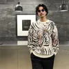 Maglioni da uomo WACKO MARIA SWEATER1:1 Premium Tiger Totem Maglione lavorato a maglia extra large da uomo stile giapponese H