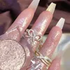 Тени для век Diamond Палитра теней для век Великолепные блестящие тени для век Глянцевые блестящие хайлайтерные тени Shimmer Cowherd Weaver Girl Eyes Makeup 231102