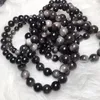 Strand Energy Orgonite Yoga Chakra Obsidiana real Piedra semipreciosa Quarz Lustre Pulseras Budismo Rosario Oración Bead Degauss Jewelry