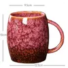 Koppar tefat 1st 480 ml porslin keramisk mugg byt kaffekopp porslin vatten keramik te muggar gåva grossist dricker med handtag