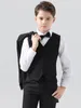 Tuxedos Japan Kids Jacket Vest Pants Bowtie 4pcs Luxurious Wedding Suit Flower Boys Birthday Formal Dress Gentleman Party Costume