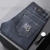 Herren Jeans Designer Luxus Herbst B Neue hochwertige graue Hose Trend Taille Lose gerades Bein Zählerqualität NAZE