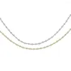 سلاسل 2023 حساسة ollarbone CZ قلادة فضية اللون مشاركة الزفاف هدية التنس سلسلة chocker المجوهرات chocker