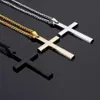 Großhandel Mode Einfache Hohe Qualität Gold Hip Hop Lange Kette Kleine Jungen Kreuz Anhänger Halskette für Männer