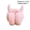 Berets In Winter Ear Muffs Women Soft Plush Thicken Outdoor Warmer Protection Fashion Cute Little Devil Horn Foldable Earflaps