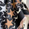 Шарфы 2023, шарф с имитацией кашемира со звездным принтом, двустороннее толстое одеяло, женская шаль Bufanda, шейный платок, платок, модная пашмина 231103