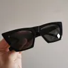 Óculos de sol preto cinza borda gato olho para mulheres óculos clássicos sunnies 41468 gafas de sol designers óculos de sol sonnenbrille tons uv400 com caixa
