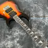 Chitarra elettrica colore Sunburst Guitarra fatta a mano. Tastiera in palissandro.