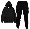 Autumn Tracksuit Hooded Sportswear Long Sleeve Hoodie Pullover Pants Leggings 2 Piece Set Sweatsuit Brand Sport Suit S-XXL