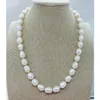 Choker 11-12 mm echte zeewater barokke parelketting 50 cm (HEBBEN gebreken)