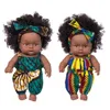 Bonecas Africano Preto Brinquedo Do Bebê Realista Olhos Marrom E Simulação De Pele Macia Boneca Dos Desenhos Animados Bonito Mini Menino Menina Criança Presente 231110